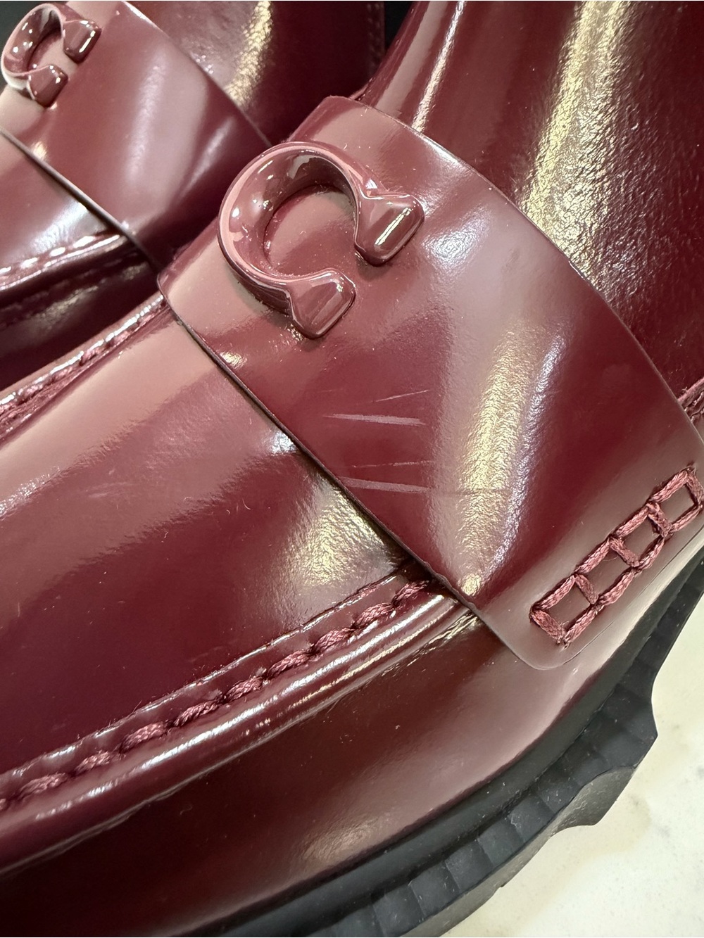 Authentic Coach Retail Burgundy Leather Chelsea Booties - Picture 5 of 13